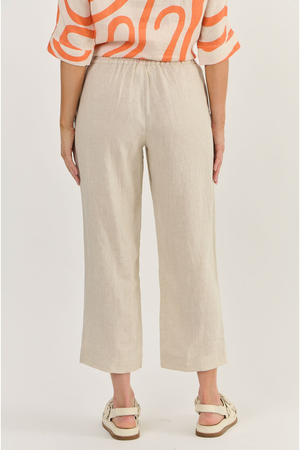 Naturals by O & J Linen Pant in Sand