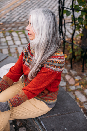 Eribe Knitwear Alpine Sweater in Copperleaf