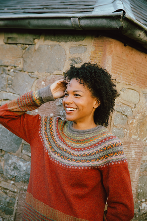 Eribe Knitwear Alpine Sweater in Copperleaf