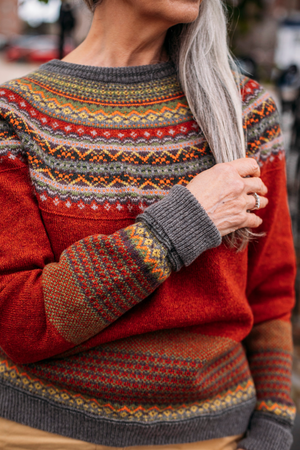 Eribe Knitwear Alpine Sweater in Copperleaf