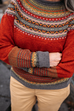 Eribe Knitwear Alpine Sweater in Copperleaf