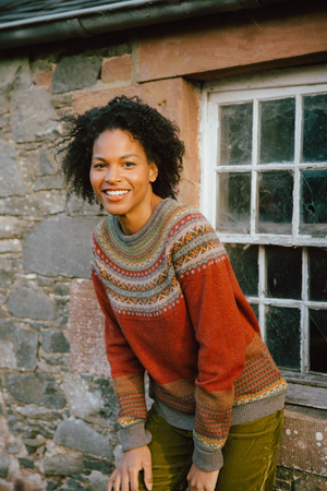 Eribe Knitwear Alpine Sweater in Copperleaf