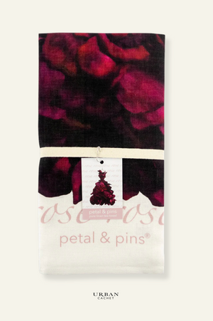 petal & pins Red Wine Rose gown tea towel