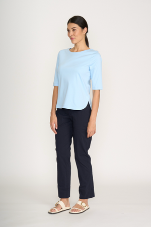 Foil Gemini Trapeze Pant in True Navy