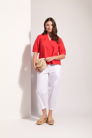 Foil Pump It Up Trapeze Pant in White