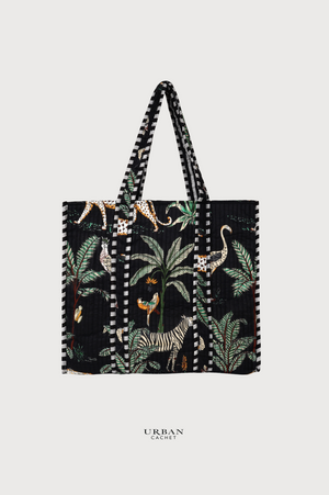 CYC Jungle Cotton Tote in Black