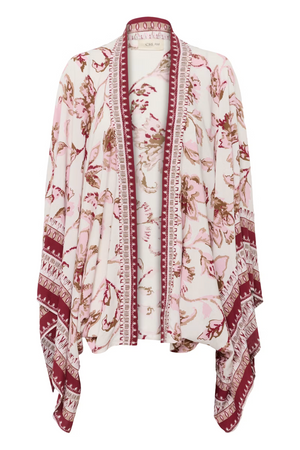 Cream Clothing Kamoil Kimono in Pink Flower