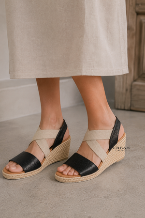 Hinako Festa Sandal in Oxford Black