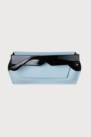 FOX and LEO Slimline Glasses Case in Sky Blue