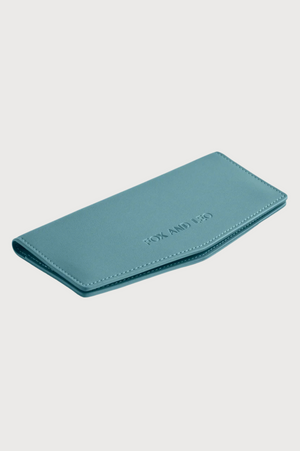 FOX and LEO Swallet Slimline Wallet in Teal
