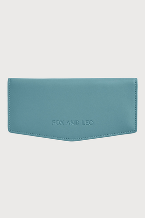 FOX and LEO Swallet Slimline Wallet in Teal