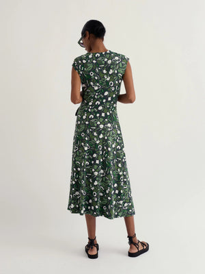 Seasalt Cornwall Fettling Dress in Garden Plants Inkwell