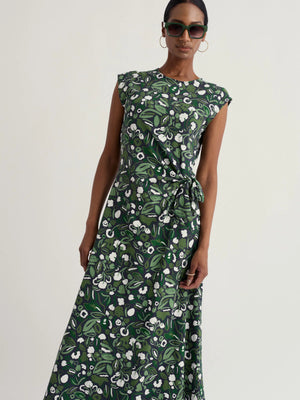 Seasalt Cornwall Fettling Dress in Garden Plants Inkwell