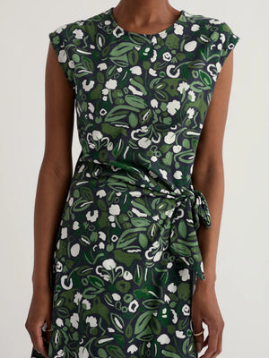 Seasalt Cornwall Fettling Dress in Garden Plants Inkwell