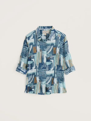 Seasalt Cornwall Larissa Shirt in Aerial Marks Reflection