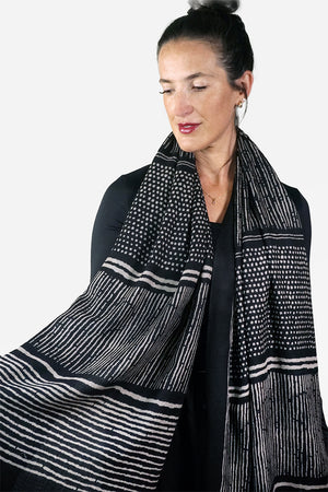 Tradition Textiles Wool Mono Stripes Scarf