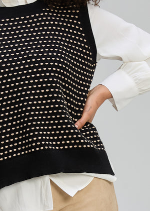 Zaket and Plover Textured Tank in Black