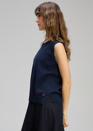 Zaket and Plover Vest Essential in Dark Denim