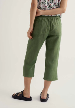 Seasalt Brawn Point Crop Pants in Dried Basil