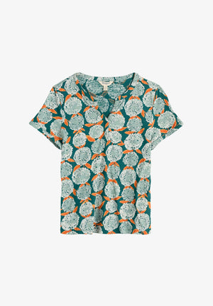 Seasalt S/S Waterflow Top in Painted Marigold dark Wreckage