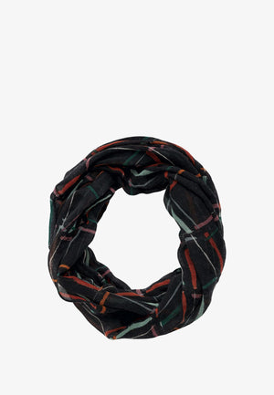 Seasalt Cornwall Pretty Circle Scarf in Rock Check Onyx