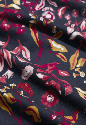 Seasalt Cornwall Poisson T-Shirt in Inky Botanical Maritime