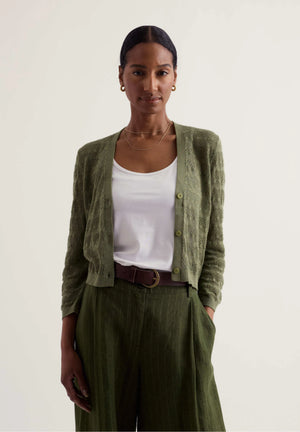 Seasalt Cornwall Sweet Day Cotton Cardigan in Cypress