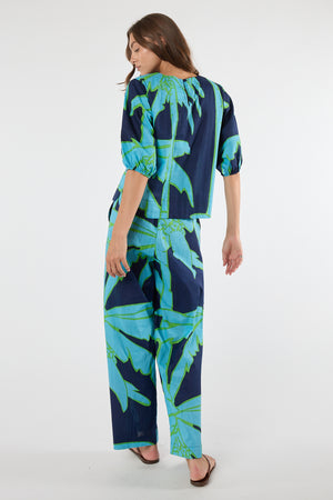 LULALIFE Colette Pant in Navy