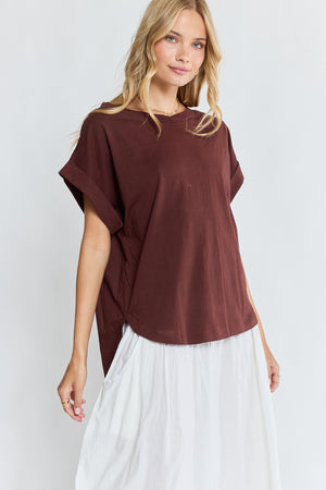 LULALIFE Holly T-Shirt in Espresso