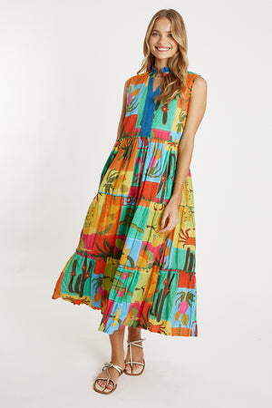 LULALIFE Cactus Midi Dress