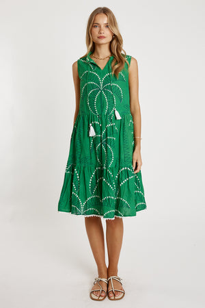LULALIFE Idalia Sleeveless Dress in Sea