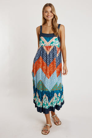 LULALIFE Romilly Sundress in Navy