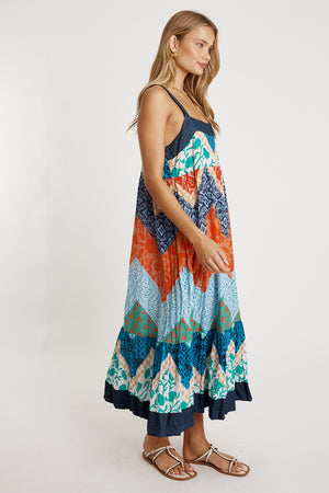 LULALIFE Romilly Sundress in Navy