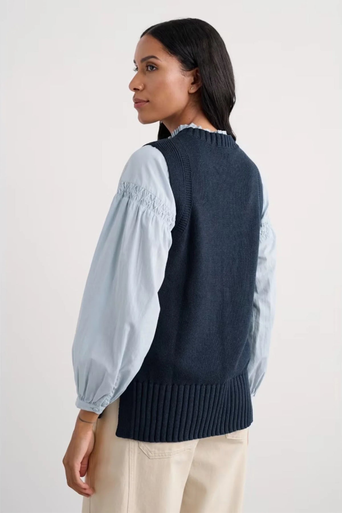 Seasalt Cornwall Redstart Vest in Maritime