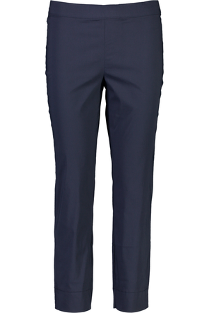 Foil Fuss Free Taper Trapeze Capri Pant in True Navy