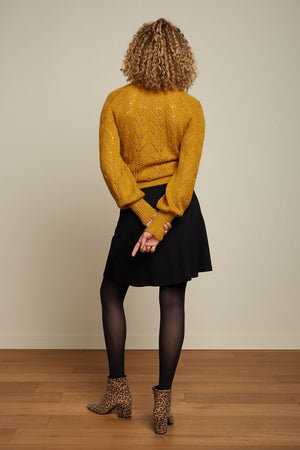 King Louie Border Skirt Milano Uni in Black