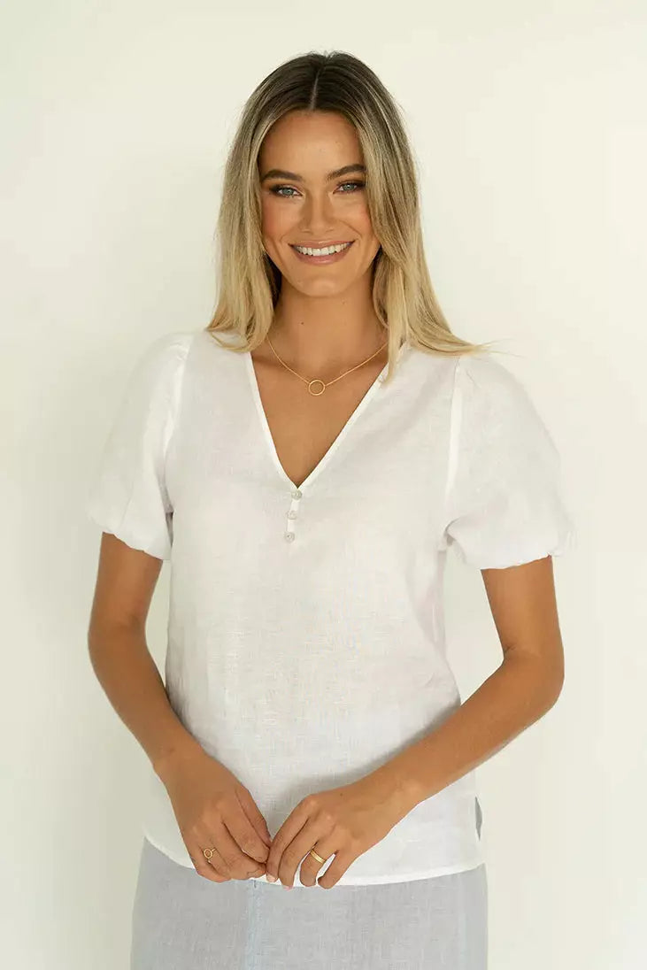 Humidity Aura Blouse in White