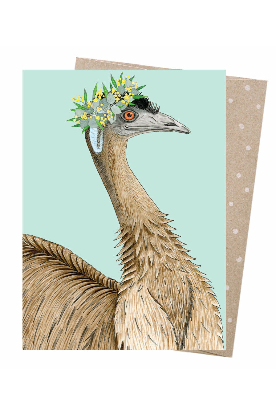 Earth Greetings Card Emu Queen