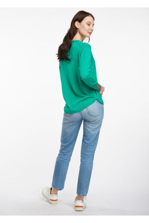 LD&CO V Neck Jumper in Green