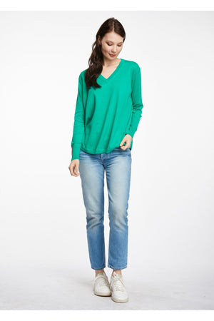 LD&CO V Neck Jumper in Green
