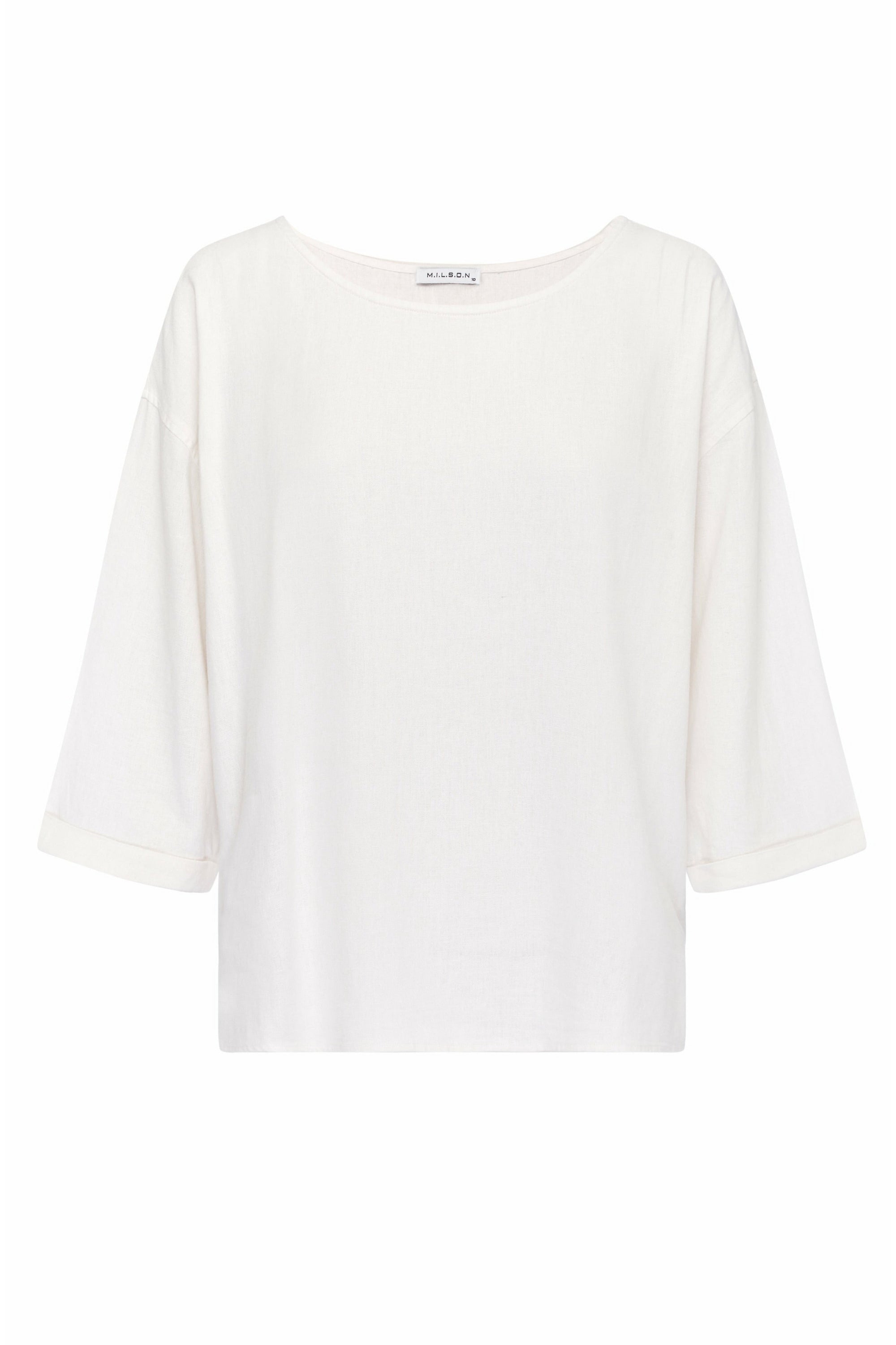 M.I.L.S.O.N Layla Linen Top in White