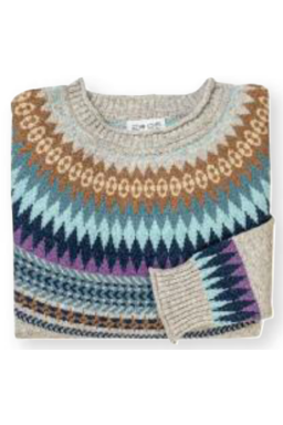 Eribe Knitwear Cairngorm Long Cardigan in Arctic