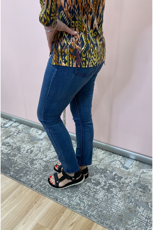 Foil Lou Lou Skinny Jean in Ink Wash