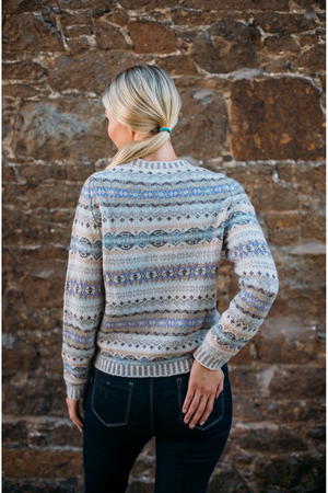 Eribe Knitwear Kinross Merino Sweater in Lace Bark