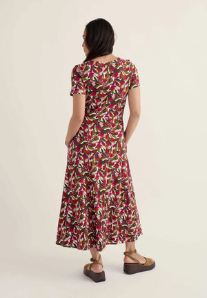 Seasalt Cornwall Veronica Dress in Abstract Protea Chalk