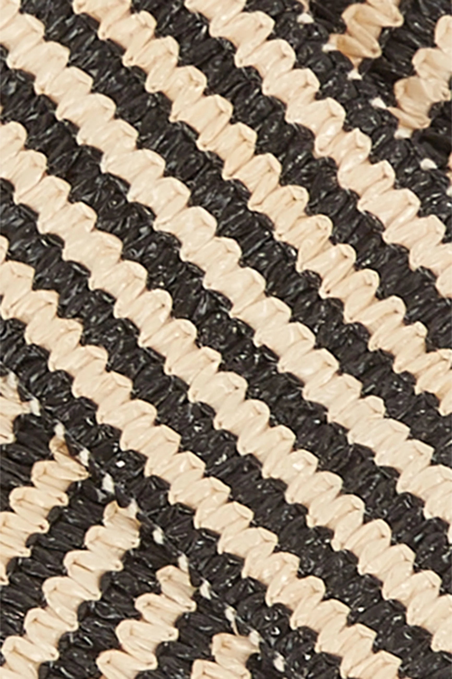 King Louie Striped Belt in Black