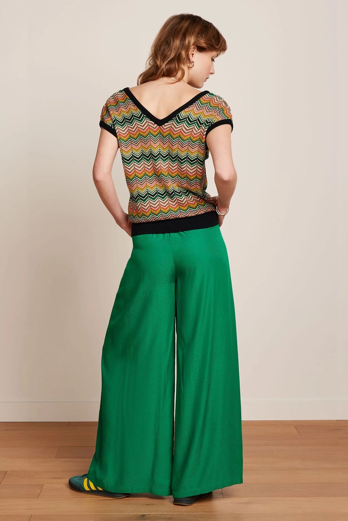 King Louie Double V Top in Penny Zigzag