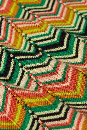 King Louie Double V Top in Penny Zigzag