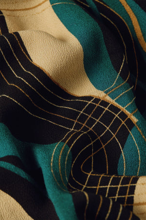 King Louie Laura Pleat Dress in Elysse