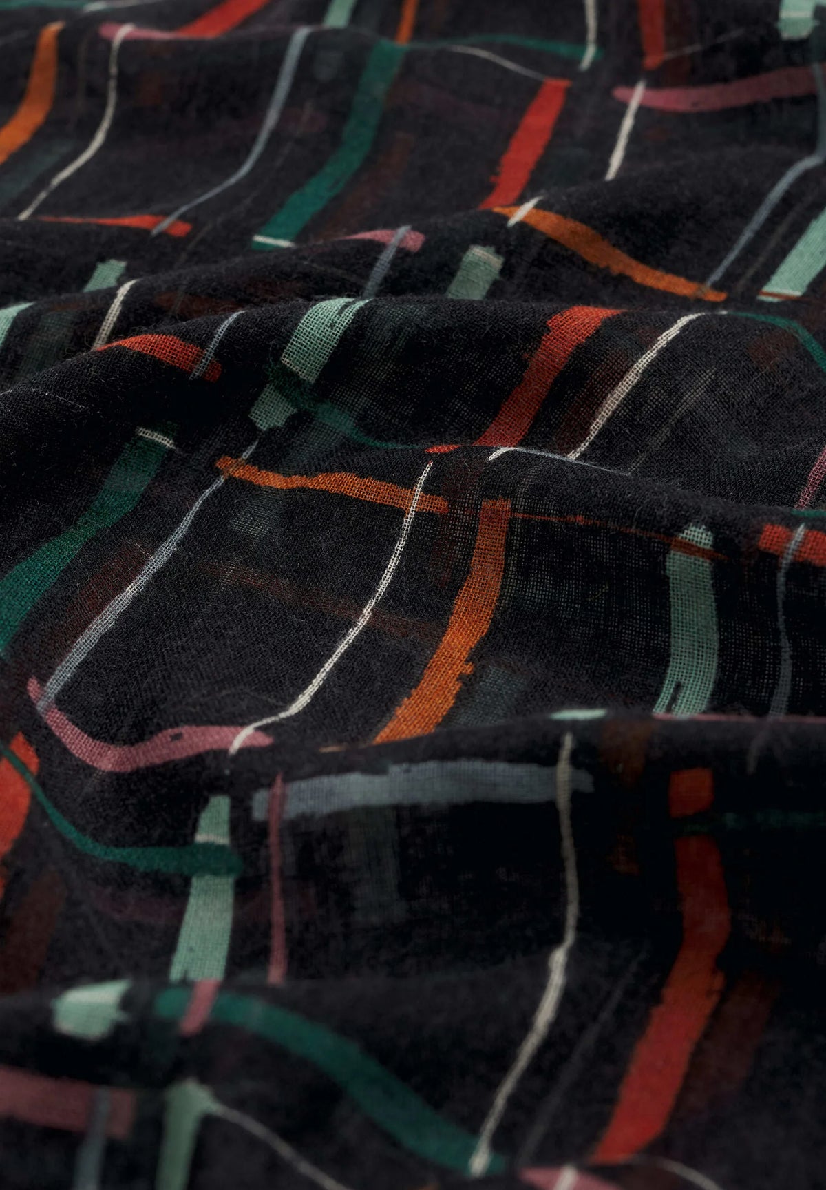 Seasalt Cornwall Pretty Circle Scarf in Rock Check Onyx